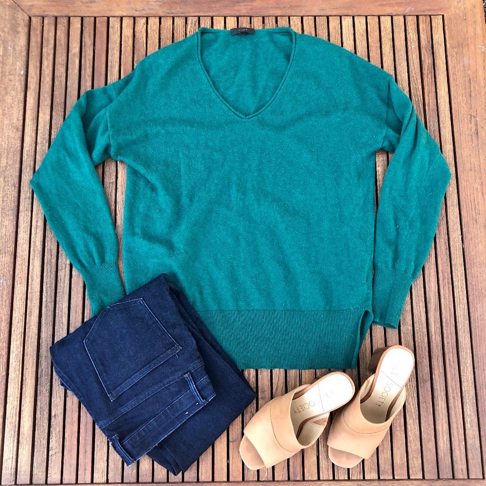 V-Neck Swing Sweater by J. Crew